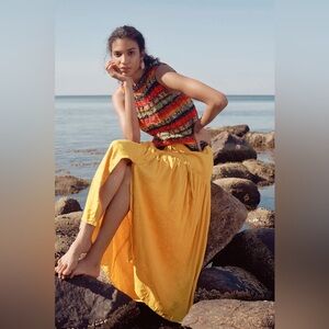 NWT Anthropologie Maeve Carnacion Textured Maxi Skirt